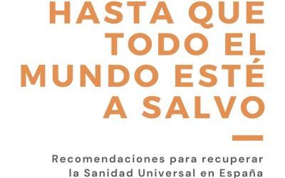 REDER: Recomendaciones para recuperar la Sanidad Universal