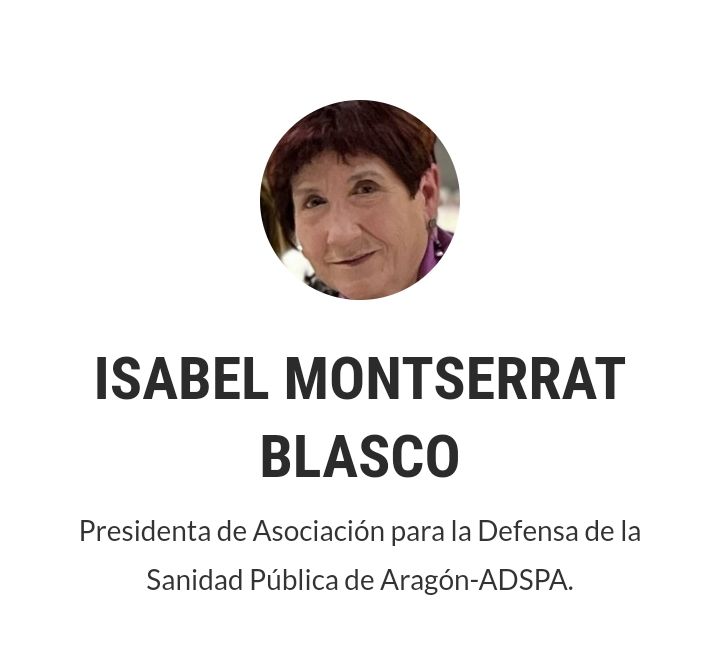 Carta a la Consejera de Sanidad del Gobierno de Aragón o a quién corresponda