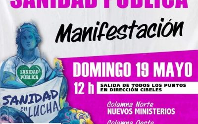 La ADSP de Madrid apoya la manifestación del 19 de mayo por la Sanidad Pública