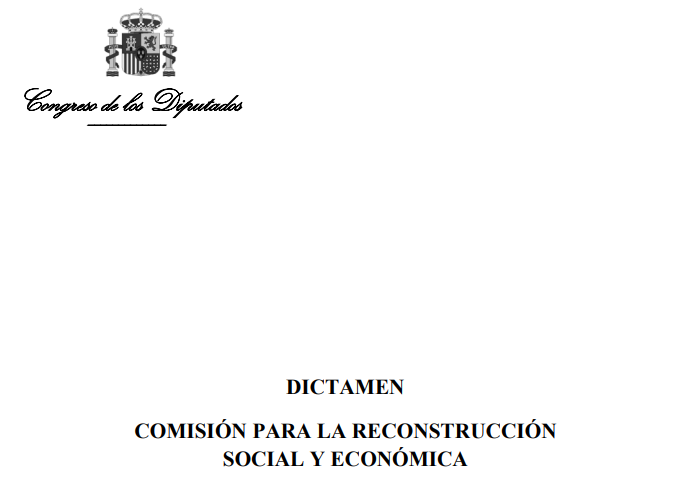 ¿Qué fue de las conclusiones sobre Sanidad y Salud Pública del Dictamen para la Reconstrucción Social y Económica?