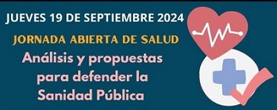 Jornada: Análisis y propuestas para defender la Sanidad Pública | 19 de septiembre – Zaragoza