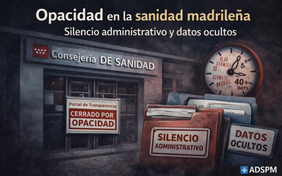 Oficio de tinieblas en la Consejería de Sanidad de la Comunidad de Madrid