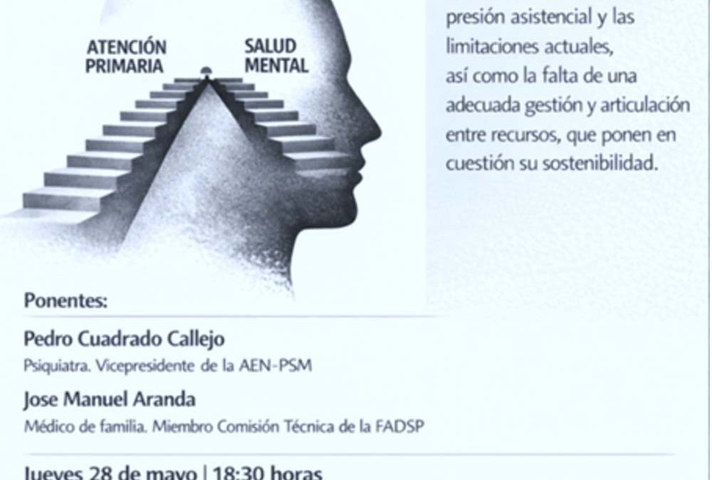 Diálogo entre Salud Mental y Atención Primaria | 28 de mayo, Zaragoza