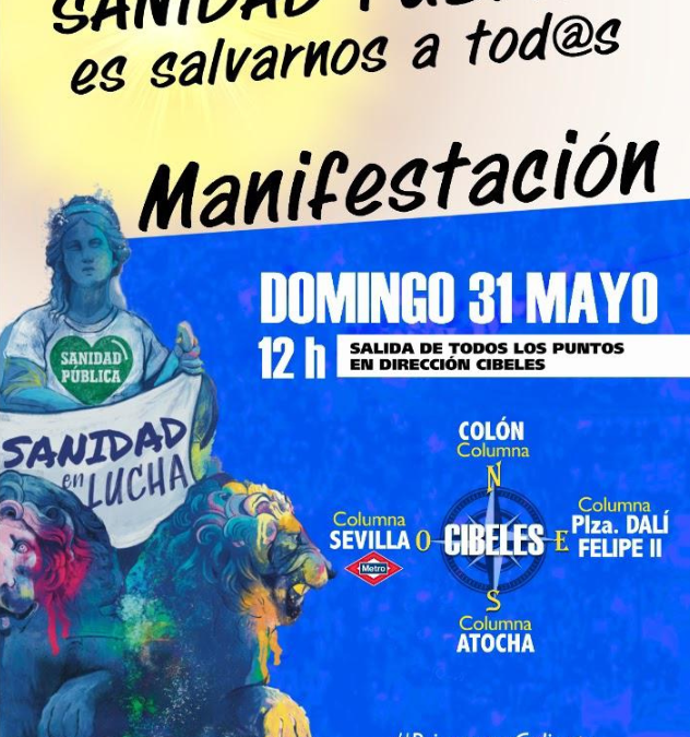 La FADSP apoya la movilización del 31 de mayo en Madrid por la Sanidad Pública