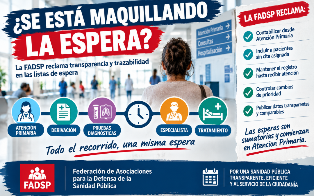 Mecanismos para acabar con el maquillaje en las listas de espera